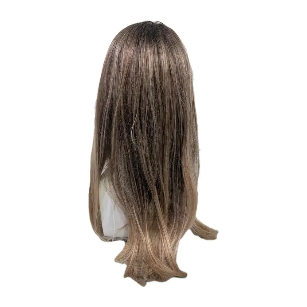 Unbranded Long Dark Blonde Wig With‎ Lighter Blonde Highlights And Brown Roots